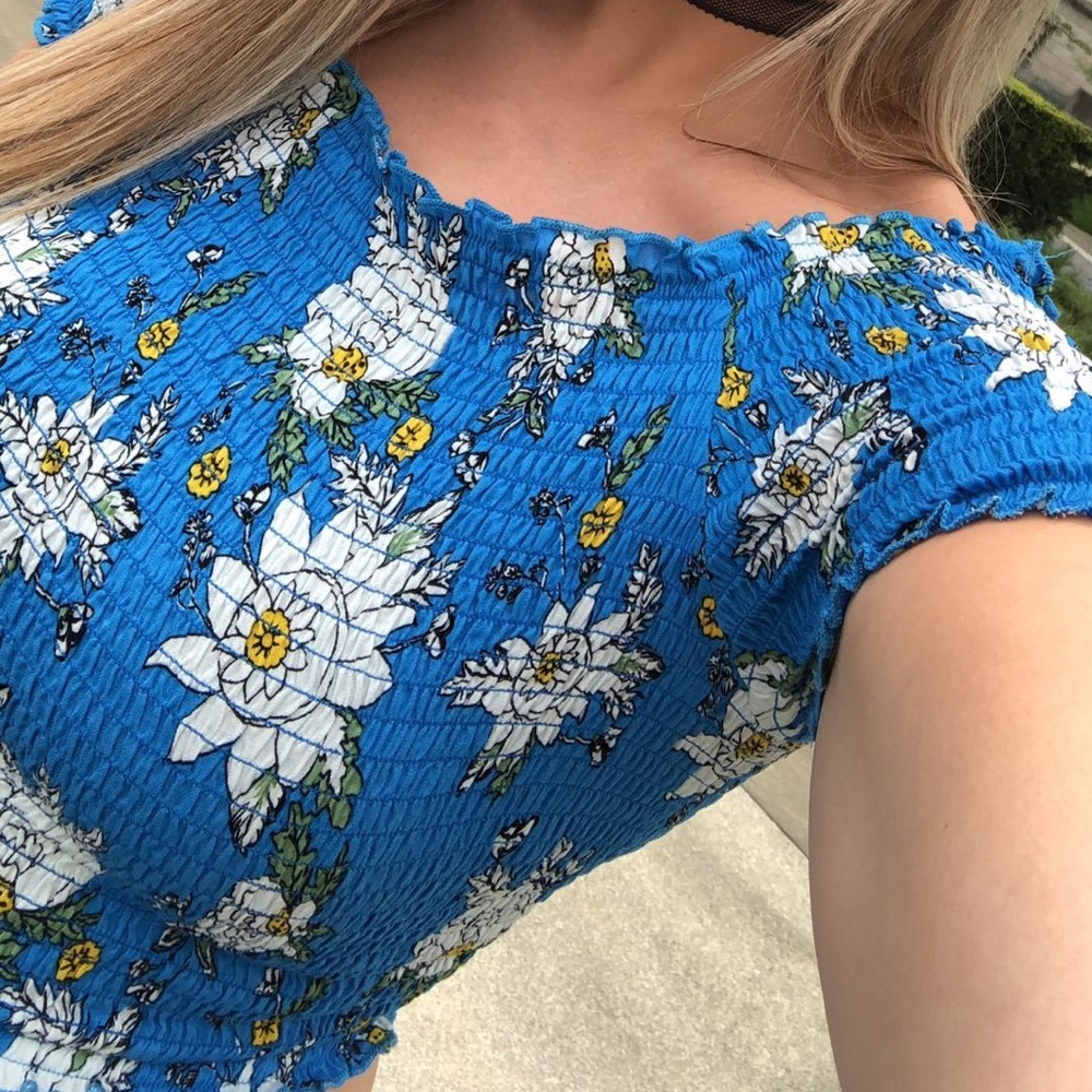 Size medium crop top-blue